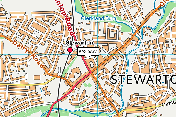 KA3 5AW map - OS VectorMap District (Ordnance Survey) KA3 5AW map - OS VectorMap District (Ordnance Survey)