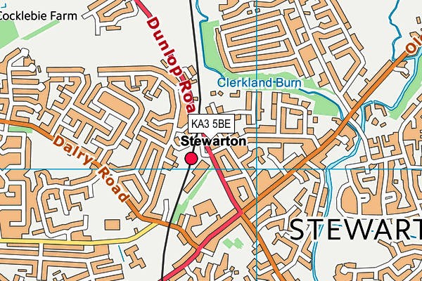 KA3 5BE map - OS VectorMap District (Ordnance Survey) KA3 5BE map - OS VectorMap District (Ordnance Survey)