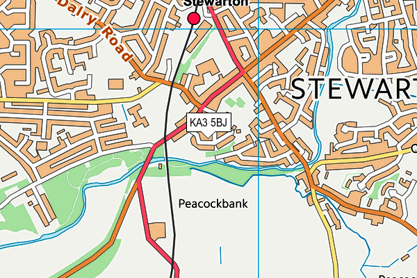 KA3 5BJ map - OS VectorMap District (Ordnance Survey) KA3 5BJ map - OS VectorMap District (Ordnance Survey)
