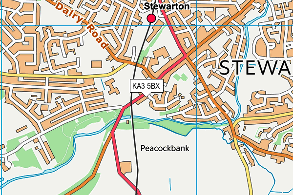 KA3 5BX map - OS VectorMap District (Ordnance Survey)
