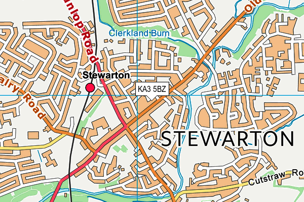 KA3 5BZ map - OS VectorMap District (Ordnance Survey)