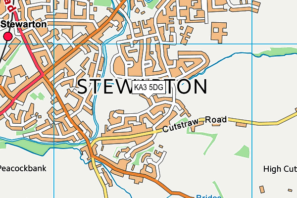 KA3 5DG map - OS VectorMap District (Ordnance Survey)