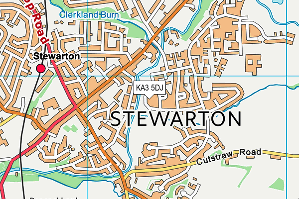 KA3 5DJ map - OS VectorMap District (Ordnance Survey) KA3 5DJ map - OS VectorMap District (Ordnance Survey)