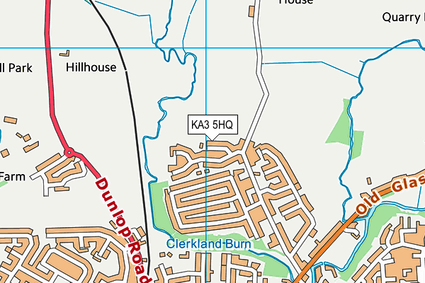 KA3 5HQ map - OS VectorMap District (Ordnance Survey) KA3 5HQ map - OS VectorMap District (Ordnance Survey)
