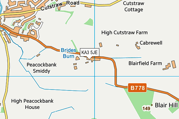 KA3 5JE map - OS VectorMap District (Ordnance Survey) KA3 5JE map - OS VectorMap District (Ordnance Survey)