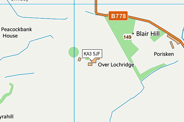 KA3 5JF map - OS VectorMap District (Ordnance Survey) KA3 5JF map - OS VectorMap District (Ordnance Survey)