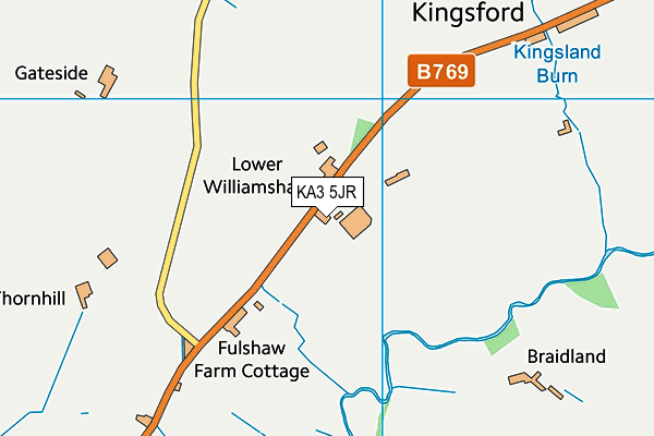 KA3 5JR map - OS VectorMap District (Ordnance Survey) KA3 5JR map - OS VectorMap District (Ordnance Survey)