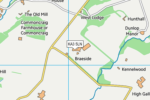 KA3 5LN map - OS VectorMap District (Ordnance Survey)