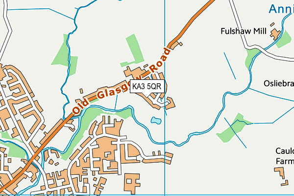 KA3 5QR map - OS VectorMap District (Ordnance Survey) KA3 5QR map - OS VectorMap District (Ordnance Survey)