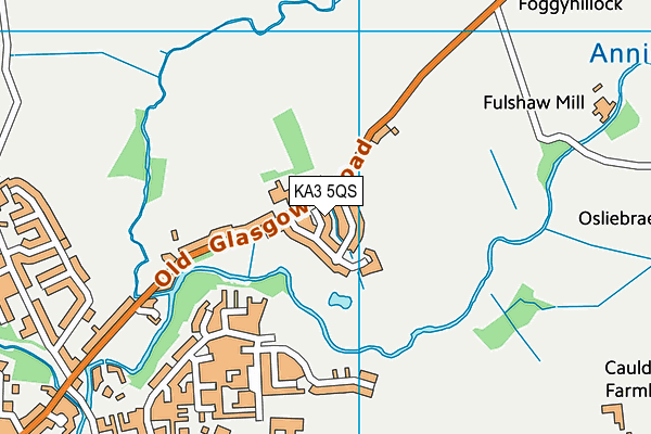 KA3 5QS map - OS VectorMap District (Ordnance Survey)