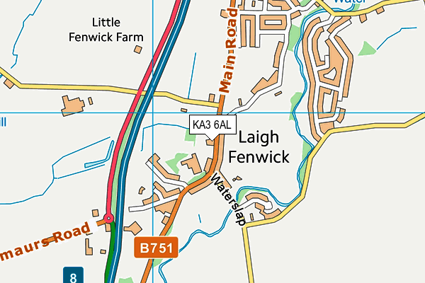 KA3 6AL map - OS VectorMap District (Ordnance Survey) KA3 6AL map - OS VectorMap District (Ordnance Survey)