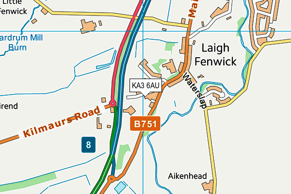 KA3 6AU map - OS VectorMap District (Ordnance Survey) KA3 6AU map - OS VectorMap District (Ordnance Survey)