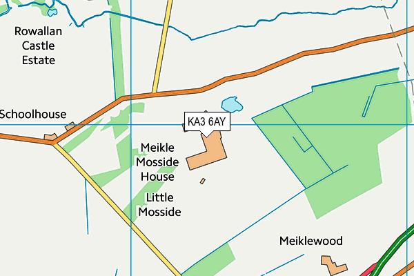 KA3 6AY map - OS VectorMap District (Ordnance Survey) KA3 6AY map - OS VectorMap District (Ordnance Survey)