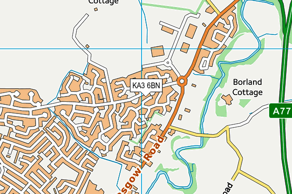 KA3 6BN map - OS VectorMap District (Ordnance Survey) KA3 6BN map - OS VectorMap District (Ordnance Survey)