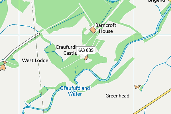 KA3 6BS map - OS VectorMap District (Ordnance Survey)