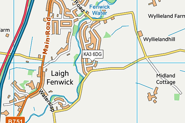 KA3 6DG map - OS VectorMap District (Ordnance Survey) KA3 6DG map - OS VectorMap District (Ordnance Survey)