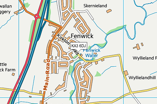 KA3 6DJ map - OS VectorMap District (Ordnance Survey)