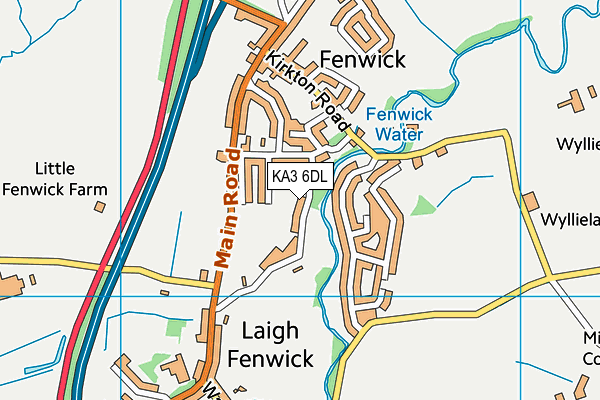 KA3 6DL map - OS VectorMap District (Ordnance Survey) KA3 6DL map - OS VectorMap District (Ordnance Survey)
