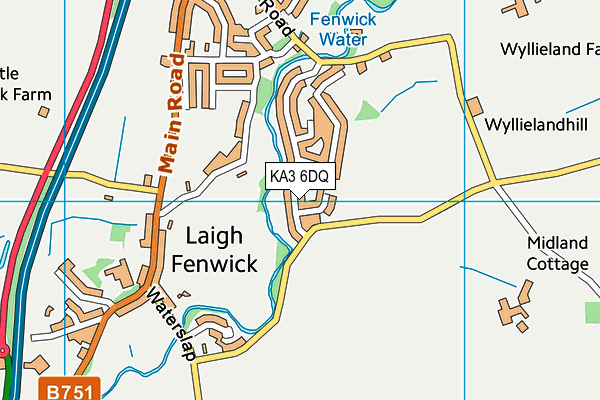 KA3 6DQ map - OS VectorMap District (Ordnance Survey) KA3 6DQ map - OS VectorMap District (Ordnance Survey)