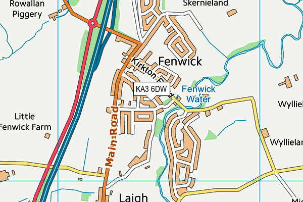 KA3 6DW map - OS VectorMap District (Ordnance Survey) KA3 6DW map - OS VectorMap District (Ordnance Survey)
