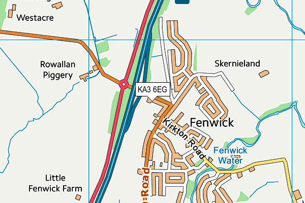 KA3 6EG map - OS VectorMap District (Ordnance Survey) KA3 6EG map - OS VectorMap District (Ordnance Survey)