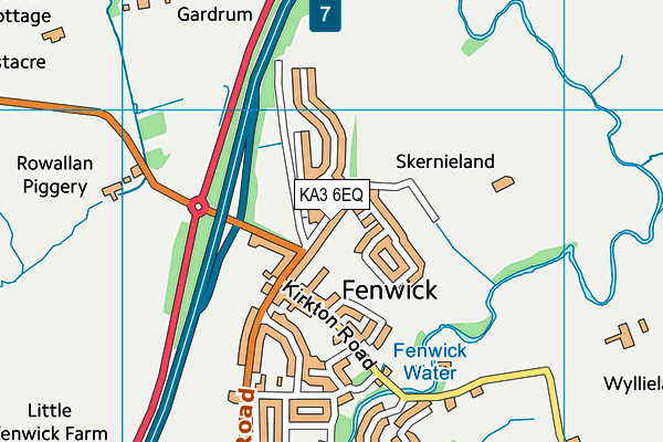 KA3 6EQ map - OS VectorMap District (Ordnance Survey) KA3 6EQ map - OS VectorMap District (Ordnance Survey)