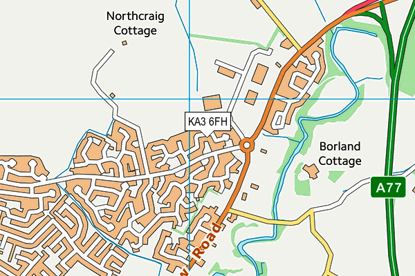 KA3 6FH map - OS VectorMap District (Ordnance Survey) KA3 6FH map - OS VectorMap District (Ordnance Survey)