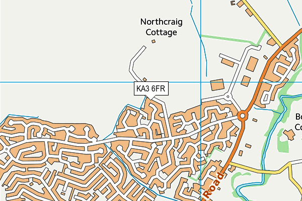 KA3 6FR map - OS VectorMap District (Ordnance Survey) KA3 6FR map - OS VectorMap District (Ordnance Survey)