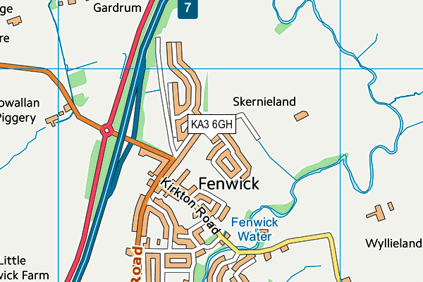 KA3 6GH map - OS VectorMap District (Ordnance Survey) KA3 6GH map - OS VectorMap District (Ordnance Survey)