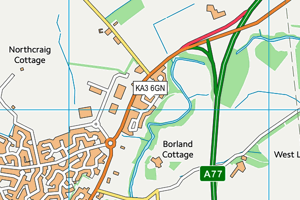 KA3 6GN map - OS VectorMap District (Ordnance Survey) KA3 6GN map - OS VectorMap District (Ordnance Survey)