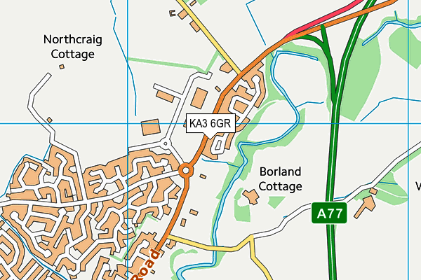 KA3 6GR map - OS VectorMap District (Ordnance Survey) KA3 6GR map - OS VectorMap District (Ordnance Survey)
