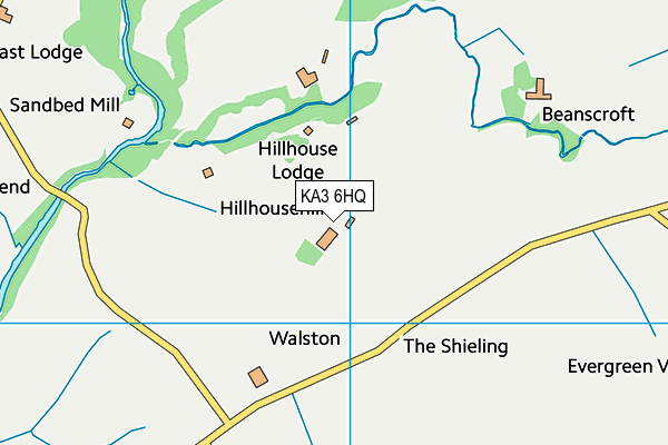 KA3 6HQ map - OS VectorMap District (Ordnance Survey) KA3 6HQ map - OS VectorMap District (Ordnance Survey)