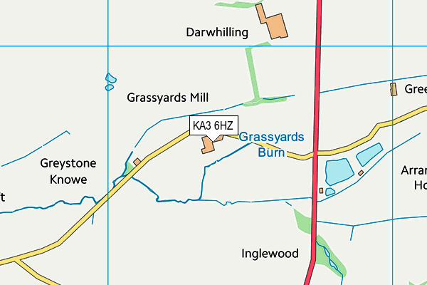 KA3 6HZ map - OS VectorMap District (Ordnance Survey)