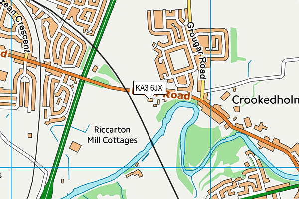 KA3 6JX map - OS VectorMap District (Ordnance Survey) KA3 6JX map - OS VectorMap District (Ordnance Survey)