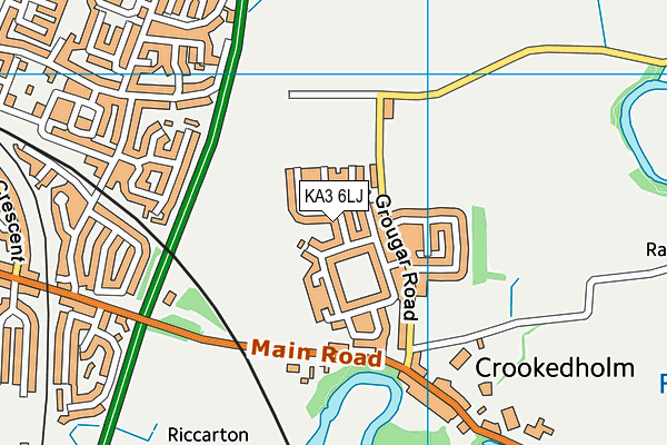 KA3 6LJ map - OS VectorMap District (Ordnance Survey) KA3 6LJ map - OS VectorMap District (Ordnance Survey)