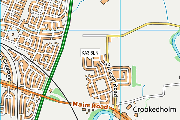 KA3 6LN map - OS VectorMap District (Ordnance Survey) KA3 6LN map - OS VectorMap District (Ordnance Survey)