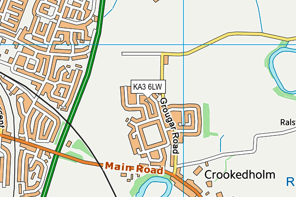 KA3 6LW map - OS VectorMap District (Ordnance Survey) KA3 6LW map - OS VectorMap District (Ordnance Survey)
