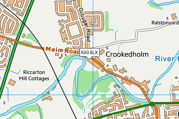 KA3 6LX map - OS VectorMap District (Ordnance Survey) KA3 6LX map - OS VectorMap District (Ordnance Survey)