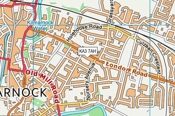KA3 7AH map - OS VectorMap District (Ordnance Survey)