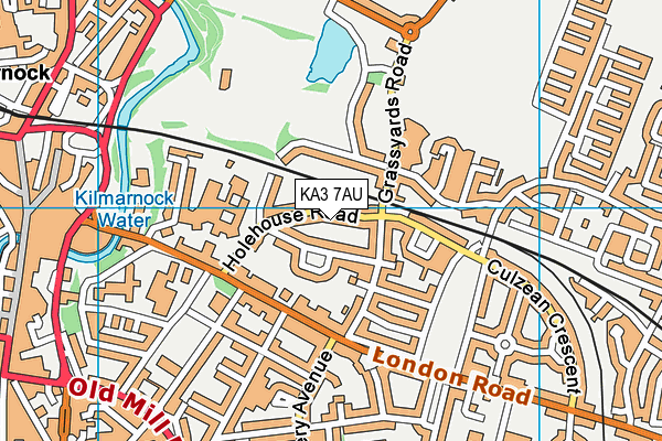 KA3 7AU map - OS VectorMap District (Ordnance Survey) KA3 7AU map - OS VectorMap District (Ordnance Survey)
