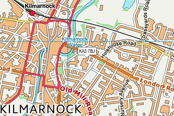 KA3 7BJ map - OS VectorMap District (Ordnance Survey) KA3 7BJ map - OS VectorMap District (Ordnance Survey)