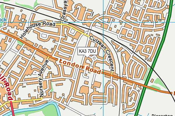 KA3 7DU map - OS VectorMap District (Ordnance Survey) KA3 7DU map - OS VectorMap District (Ordnance Survey)