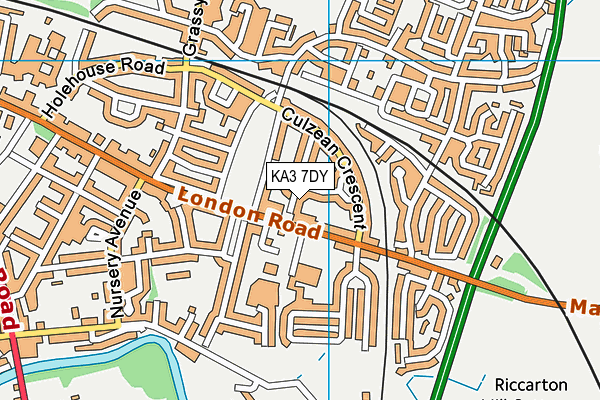 KA3 7DY map - OS VectorMap District (Ordnance Survey) KA3 7DY map - OS VectorMap District (Ordnance Survey)