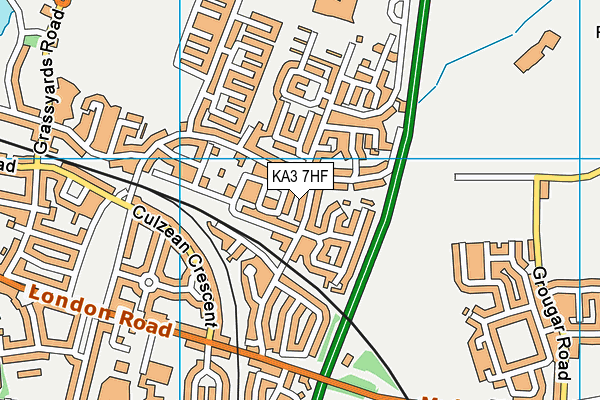 KA3 7HF map - OS VectorMap District (Ordnance Survey)