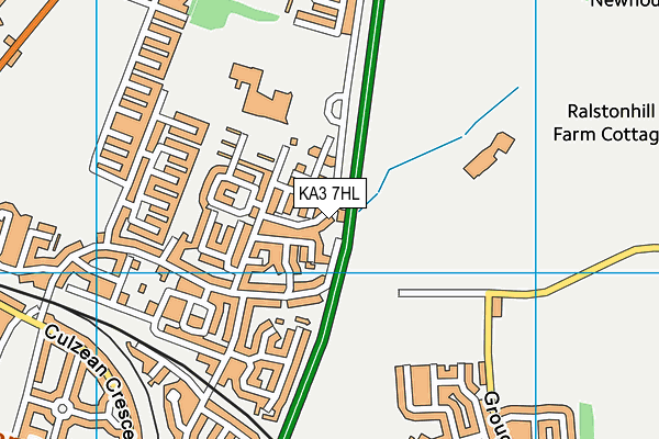 KA3 7HL map - OS VectorMap District (Ordnance Survey) KA3 7HL map - OS VectorMap District (Ordnance Survey)