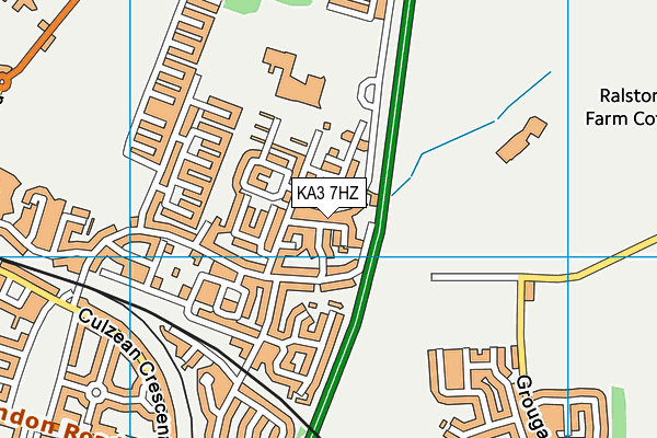 KA3 7HZ map - OS VectorMap District (Ordnance Survey) KA3 7HZ map - OS VectorMap District (Ordnance Survey)