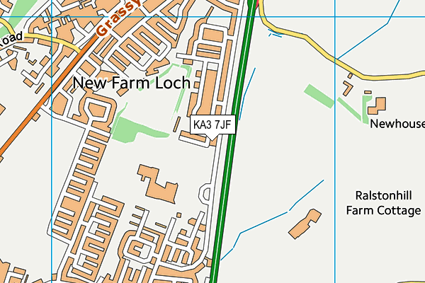 KA3 7JF map - OS VectorMap District (Ordnance Survey) KA3 7JF map - OS VectorMap District (Ordnance Survey)