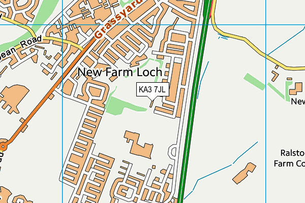 KA3 7JL map - OS VectorMap District (Ordnance Survey) KA3 7JL map - OS VectorMap District (Ordnance Survey)