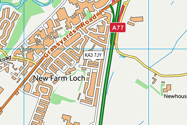 KA3 7JY map - OS VectorMap District (Ordnance Survey) KA3 7JY map - OS VectorMap District (Ordnance Survey)