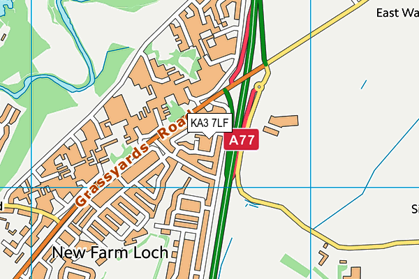 KA3 7LF map - OS VectorMap District (Ordnance Survey) KA3 7LF map - OS VectorMap District (Ordnance Survey)